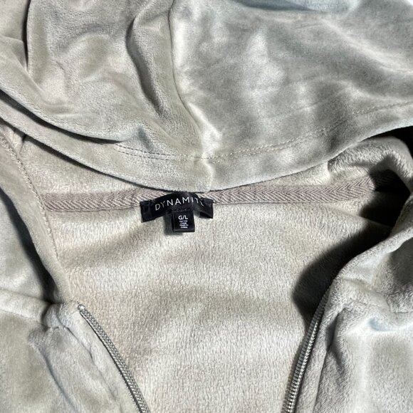 Dynamite Gray Cropped Hoodie - Picture 3 of 7